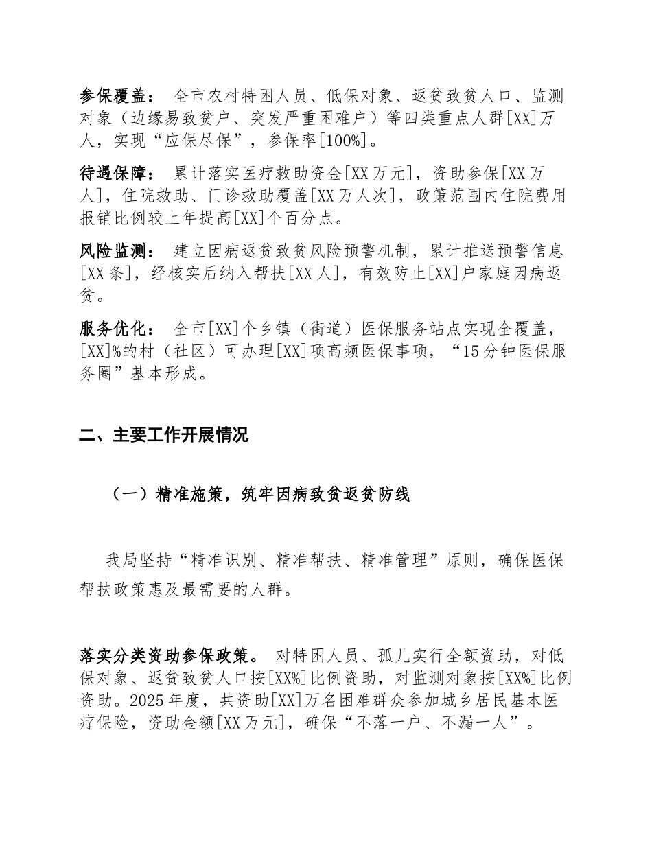 2025年市医疗保障局乡村振兴战略实施情况自查报告（含问题清单与整改台账）_第3页
