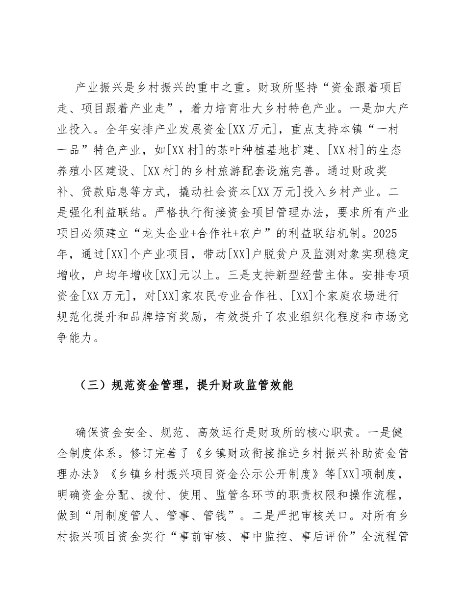 2025年乡镇财政所服务乡村振兴战略工作总结（含问题剖析及改进措施）_第3页