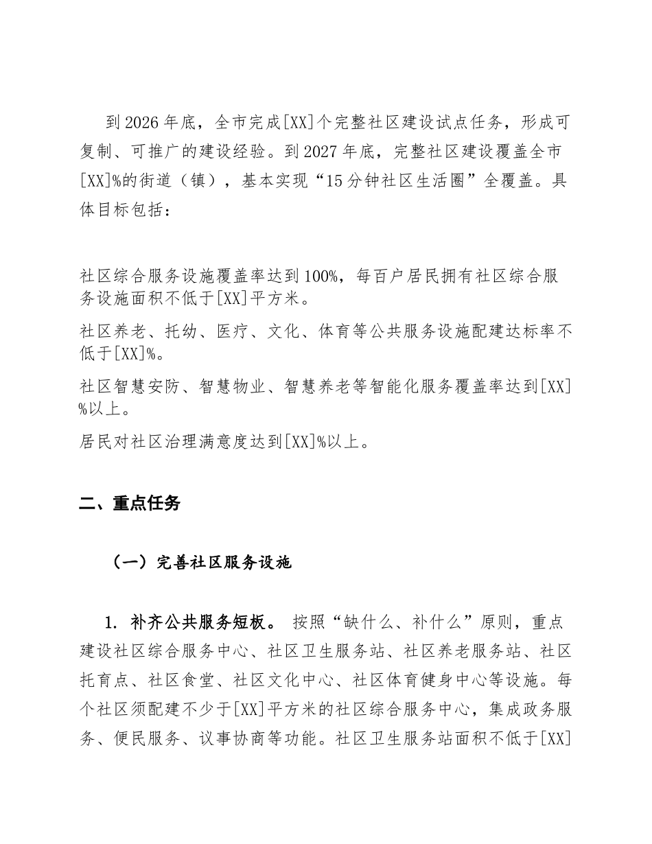 2026年上海市完整社区建设实施方案（含政策依据与任务分解模板）_第3页
