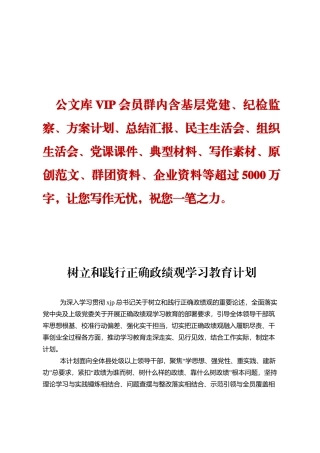 树立和践行正确政绩观学习教育计划DING