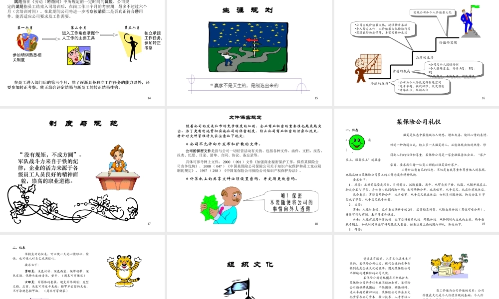 500强企业员工手册