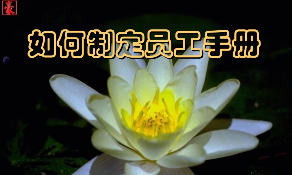 如何制定员工手册