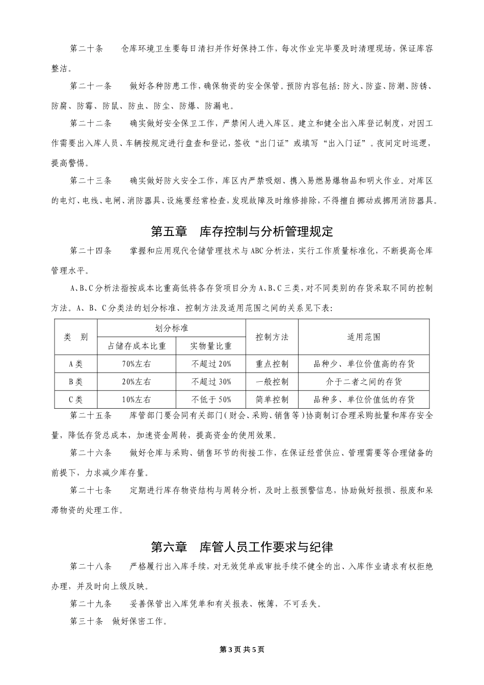 仓储管理规定_第3页