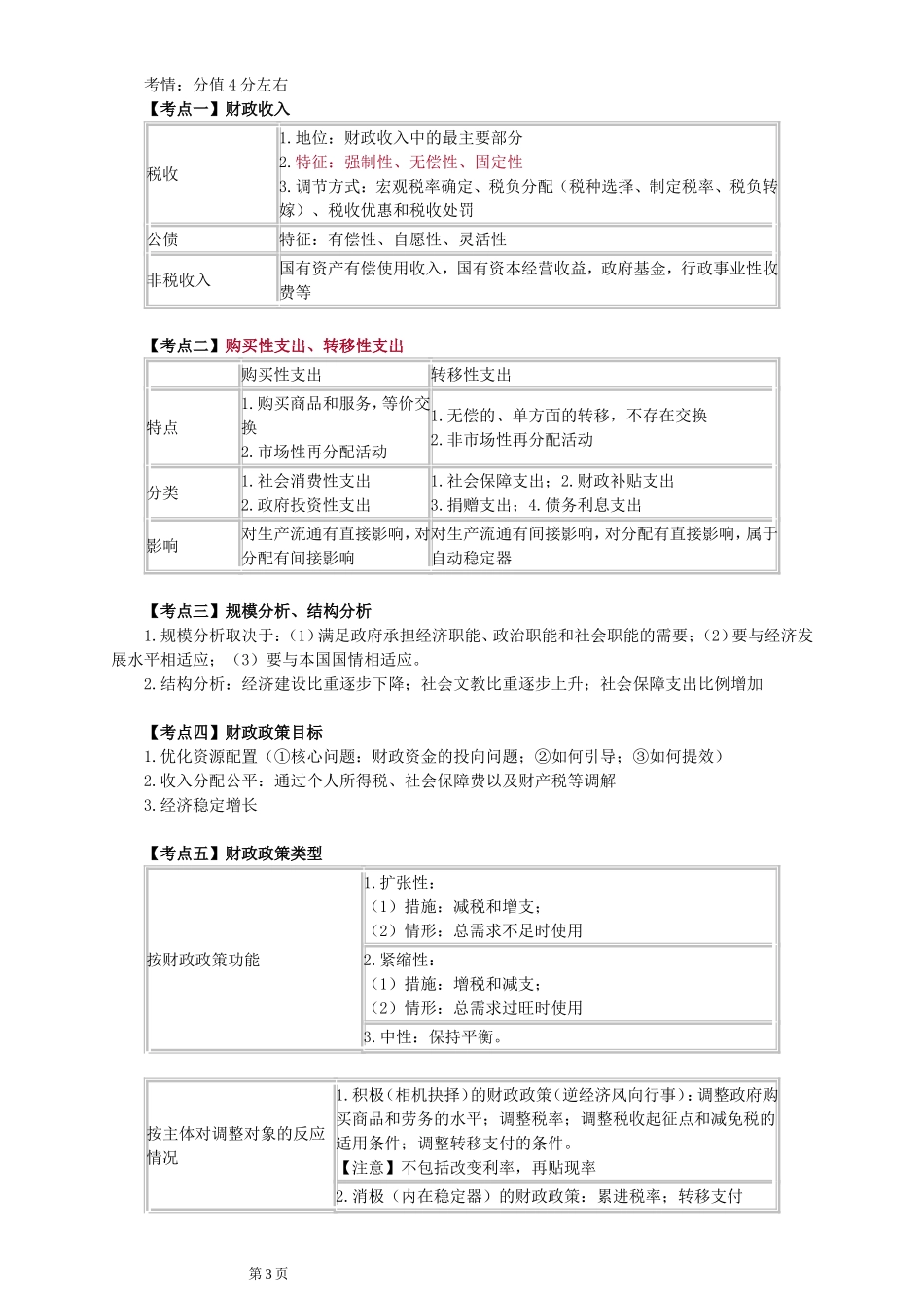 第一部分宏观经济学基础知识点梳理_第3页