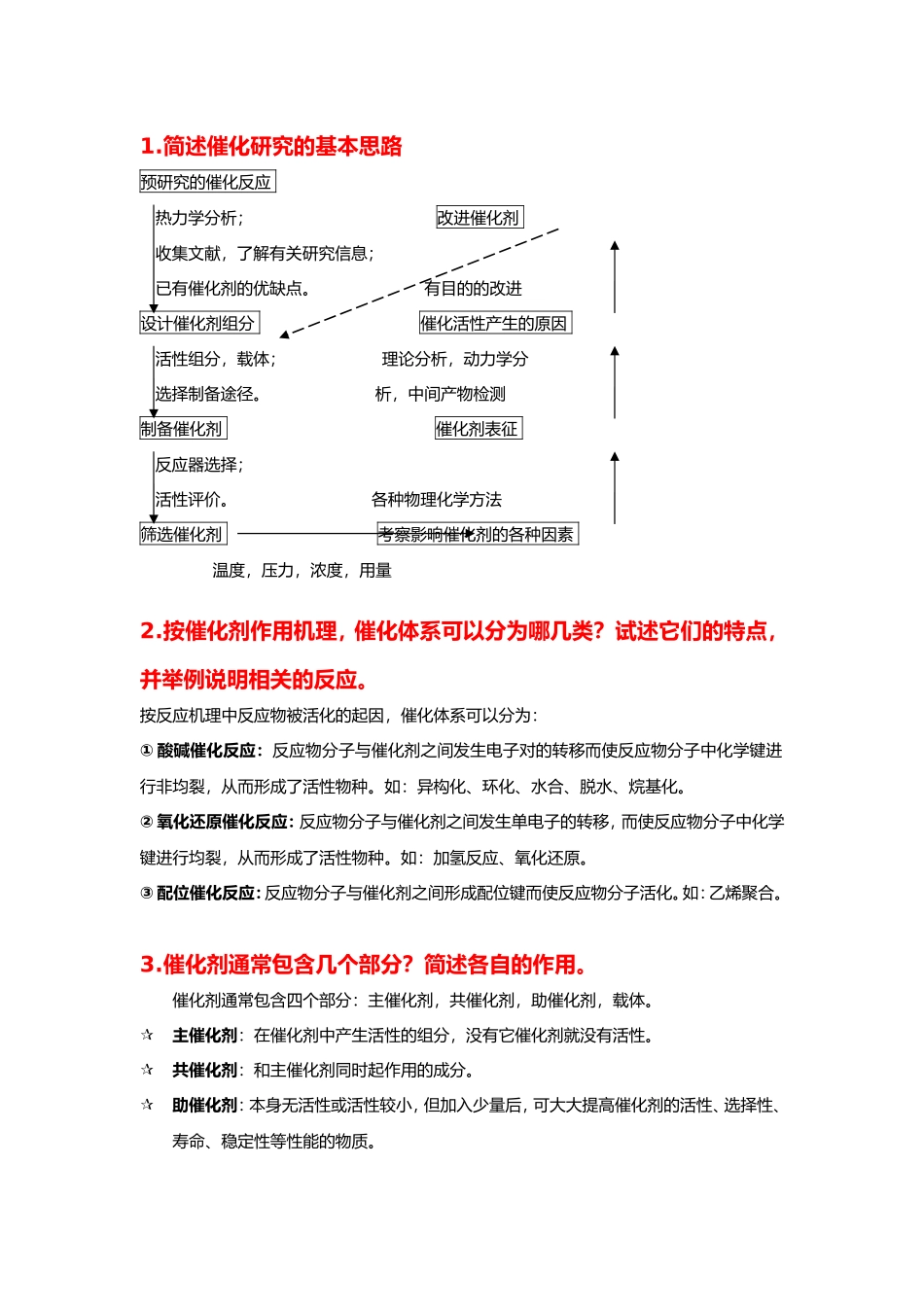 简述催化研究的基本思路知识点梳理汇总_第1页