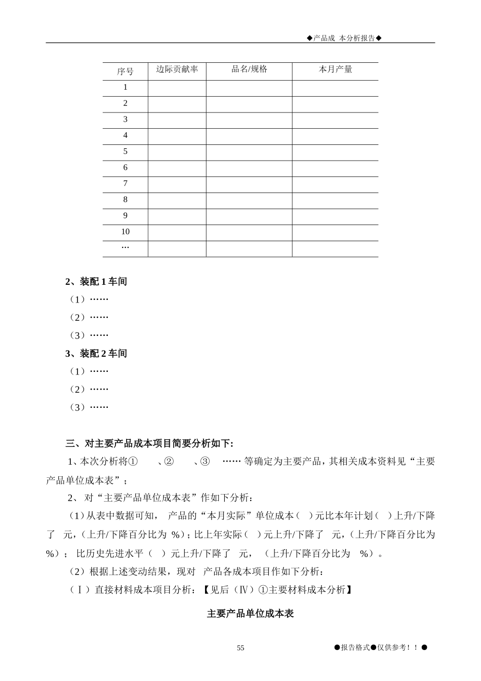 产品成本分析报告_第2页