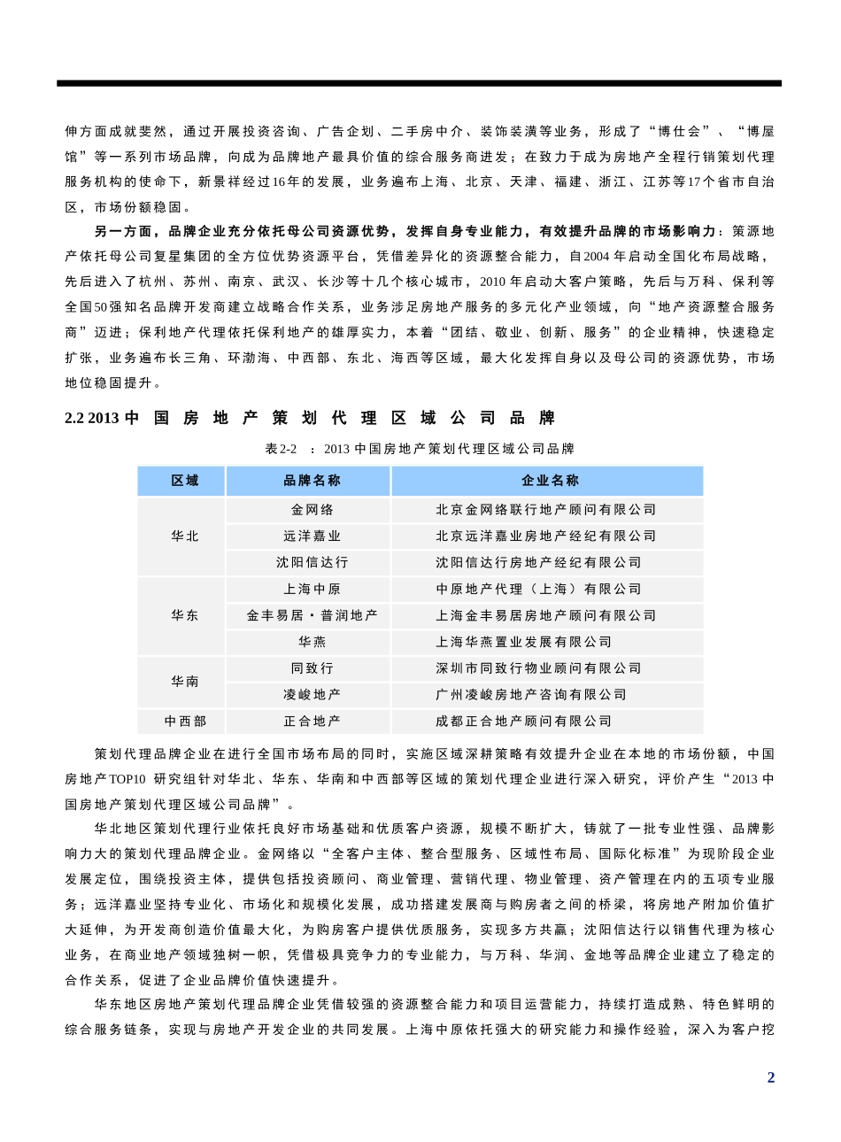 中国房地产策划代理品牌价值研究报告_第3页