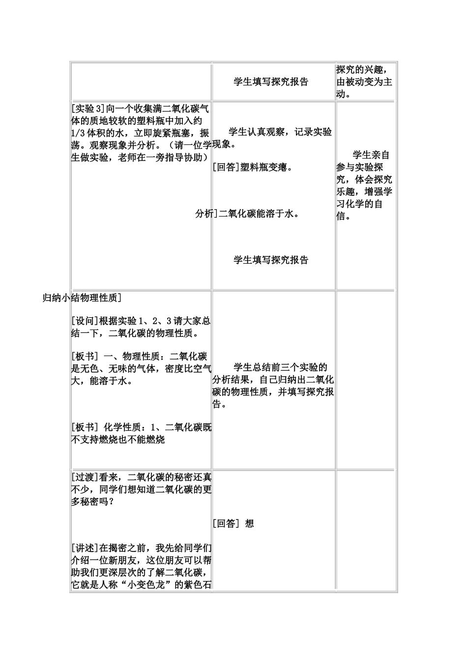 探究《二氧化碳的性质》教学案例_第3页