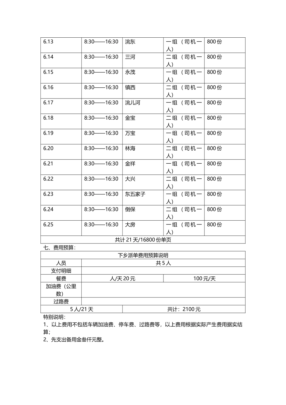 下乡派单拓客方案_第2页