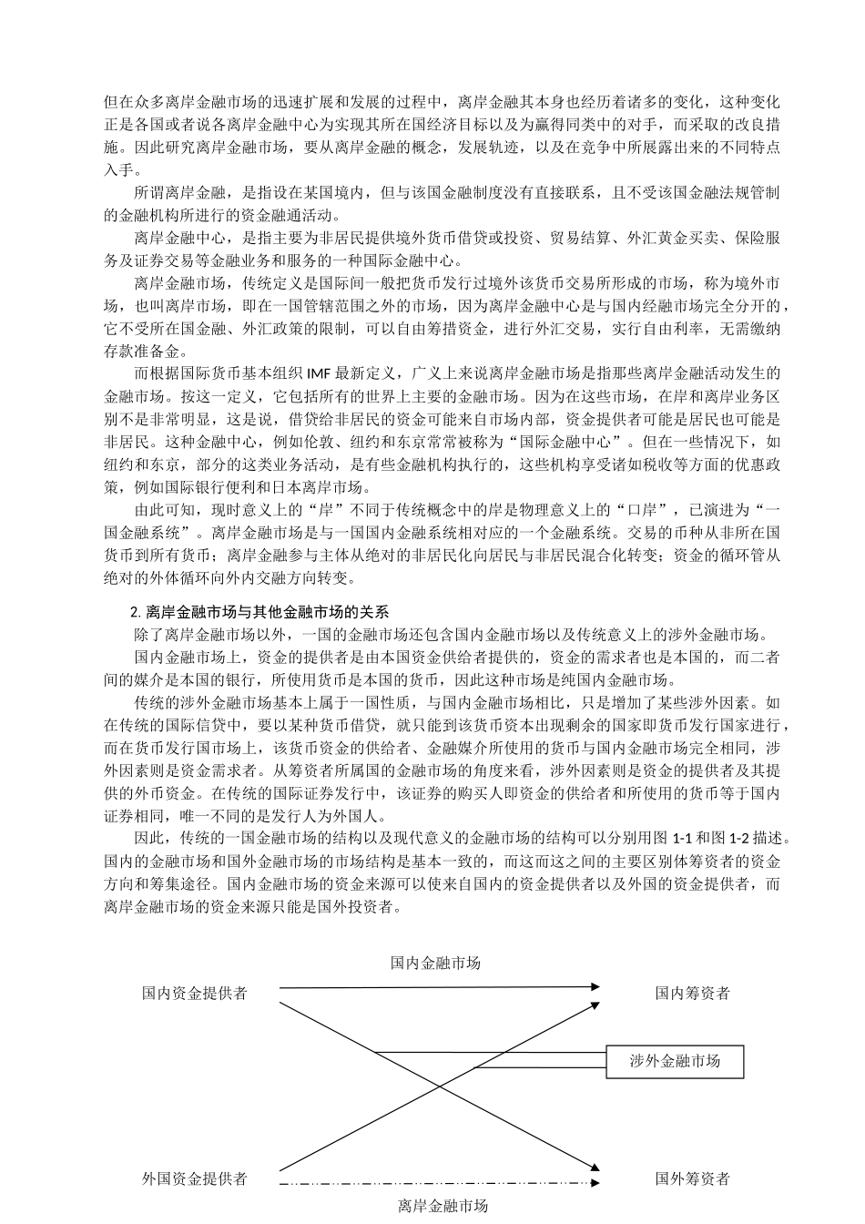 离岸金融市场研究分析——以上海、深圳为例   经济学专业_第2页