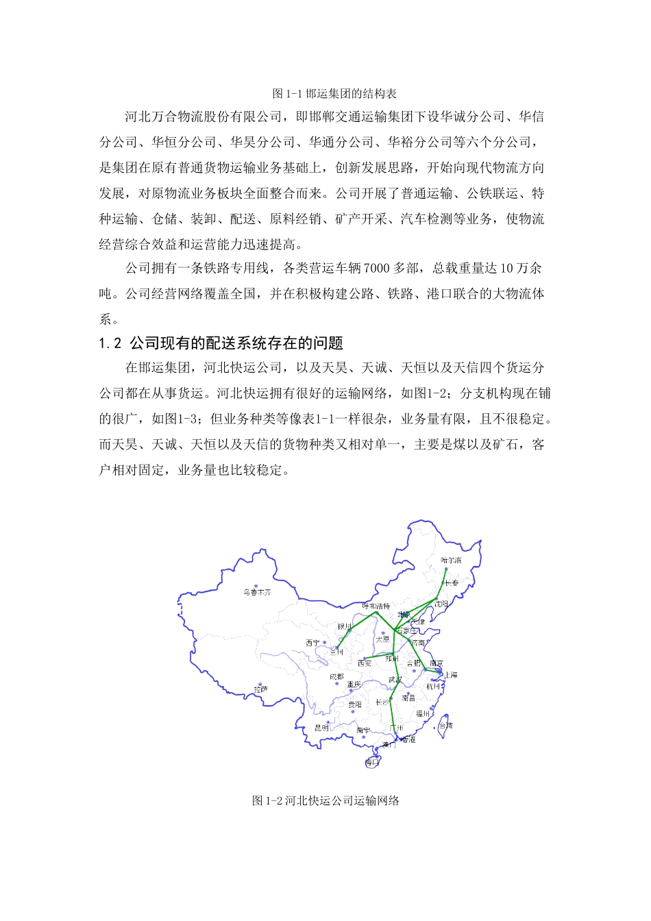 交通运输专业 邯运集团配送线路优化设计和实现分析研究_第3页