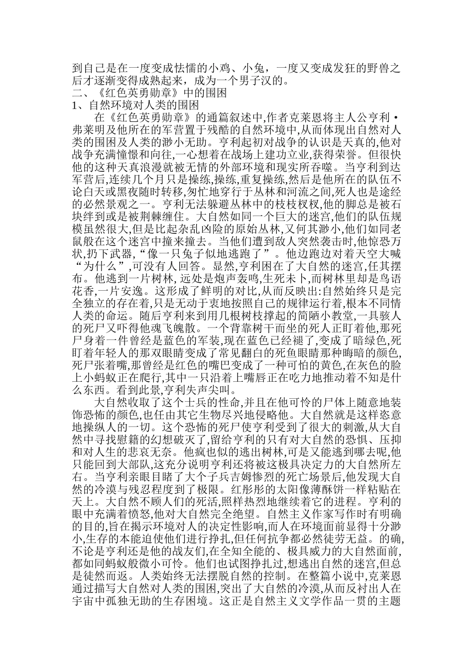 解析《红色英勇勋章》中的围困分析研究  文学管理专业_第2页