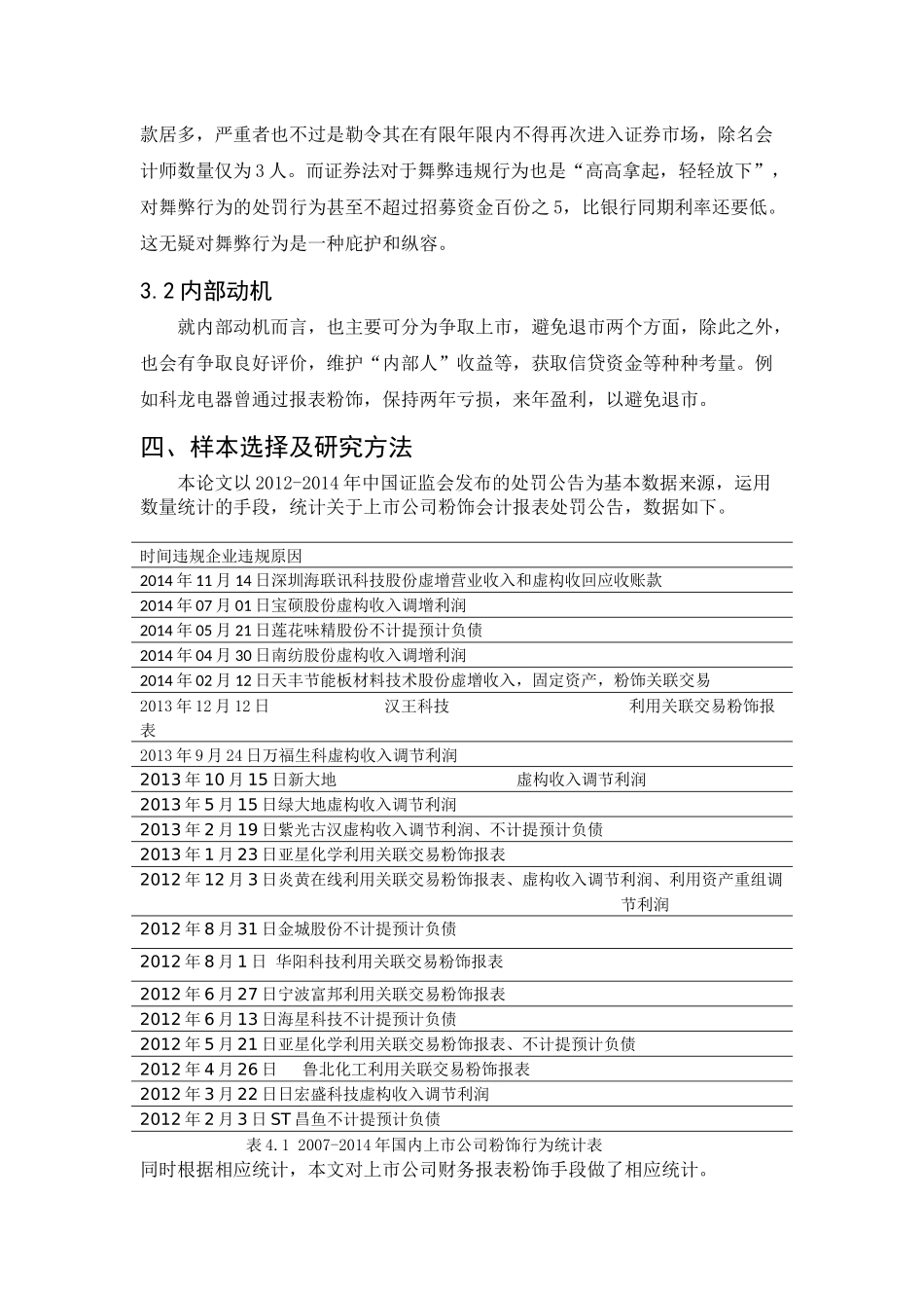 上市公司财务报表粉饰及其案例分析研究  财务会计学专业_第3页