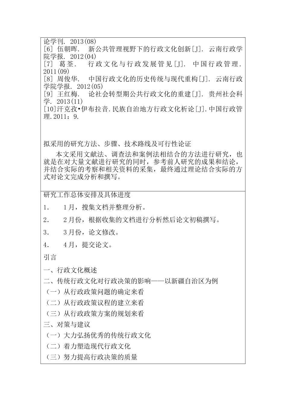 论传统文化对行政决策的影响分析研究  开题报告  公共管理专业_第2页