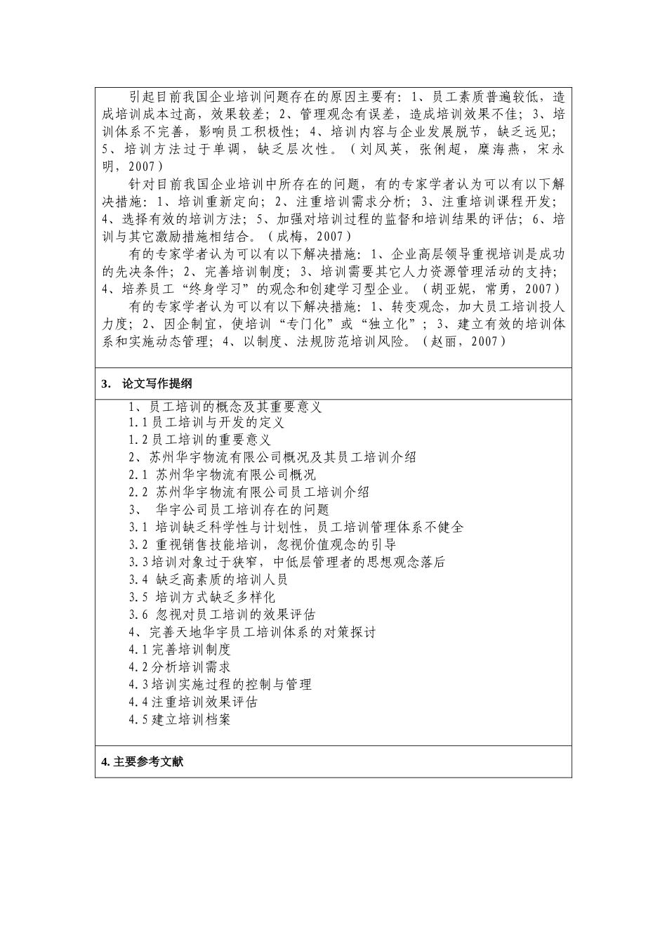 开题报告   人力资源管理专业 苏州天地华宇员工培训存在问题及其对策研究分析_第2页