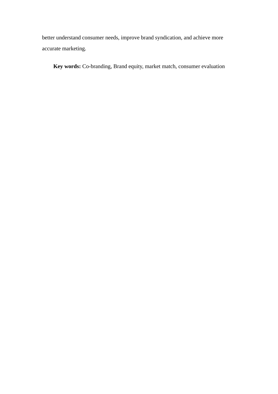 跨元素品牌联合对消费者评价影响因素的研究分析 工商管理专业_第3页