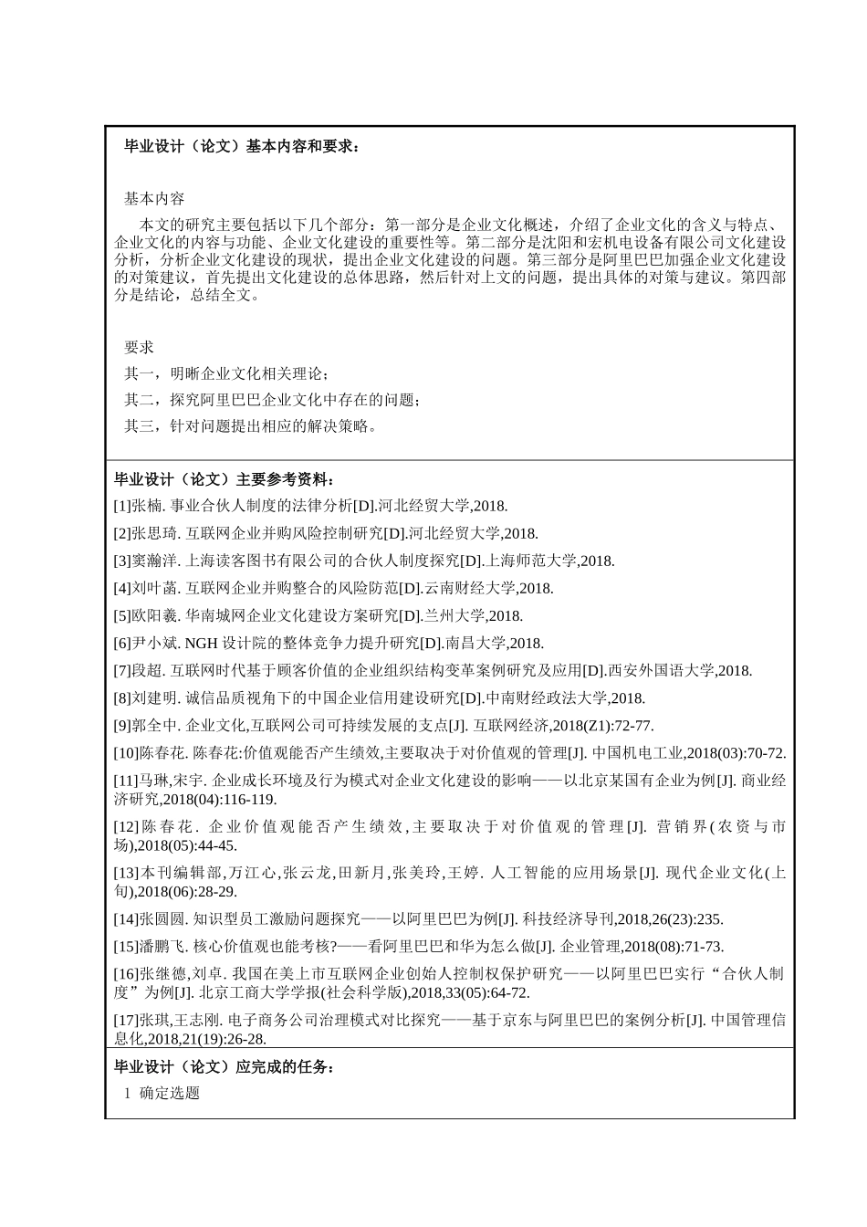 论企业文化建设分析研究——以阿里巴巴为例  工商管理专分析研究业_第1页
