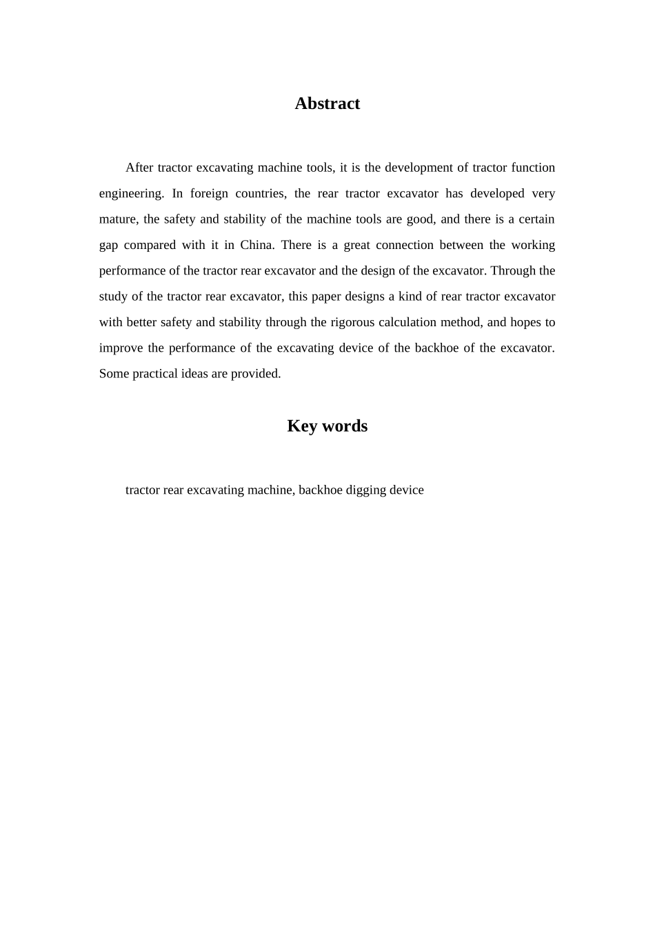 拖拉机后部挖掘机具摆臂设计和实现  机械制造自动化专业_第2页