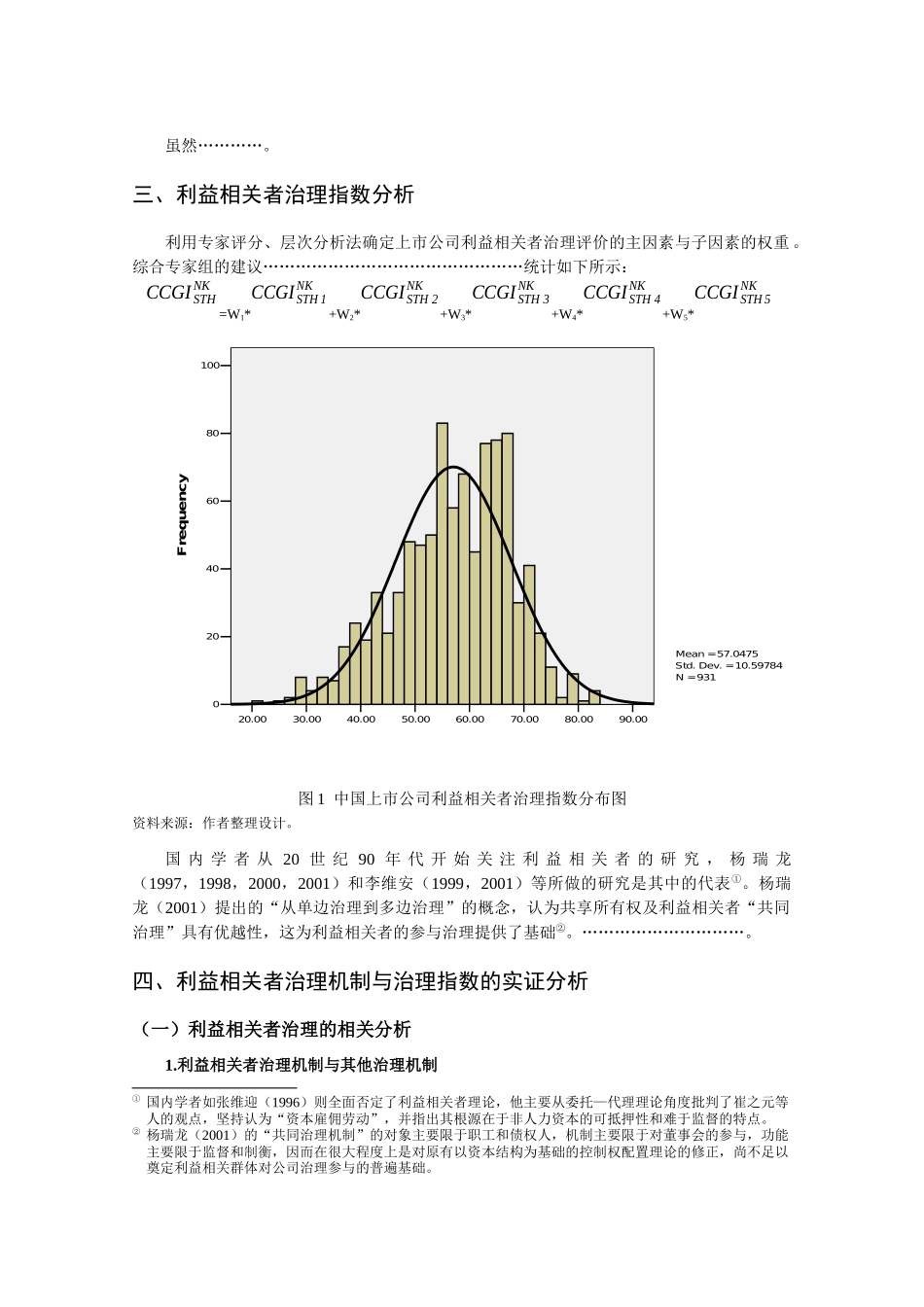上市公司利益相关者治理机制、治理指数与企业业绩_第2页