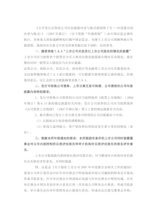 上市公司年报工作备忘录