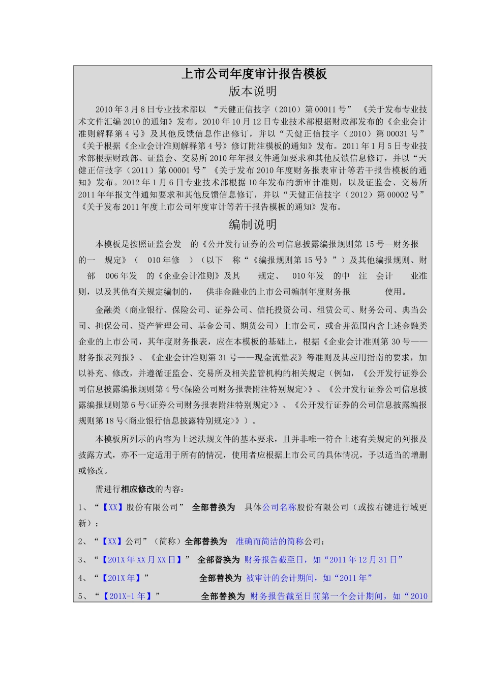 上市公司年度审计报告模板_第1页
