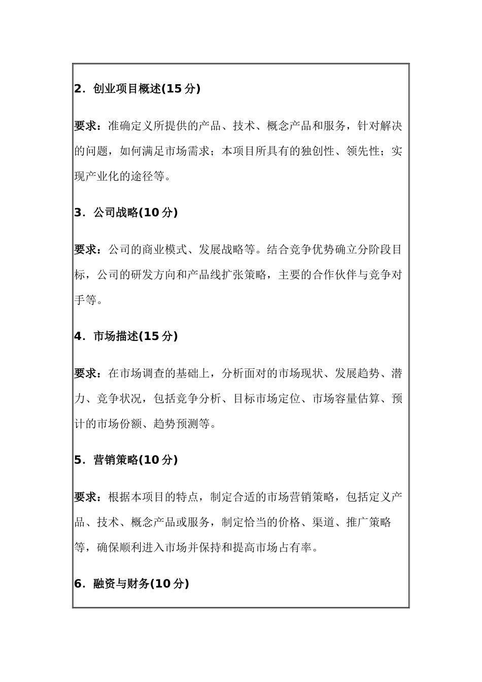 挑战杯某省大学生创业计划大赛_第2页