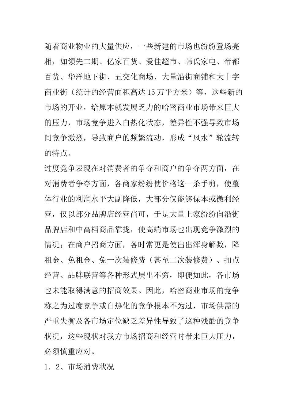 大十字商业街市场营运及招商方案（建议案）_第3页