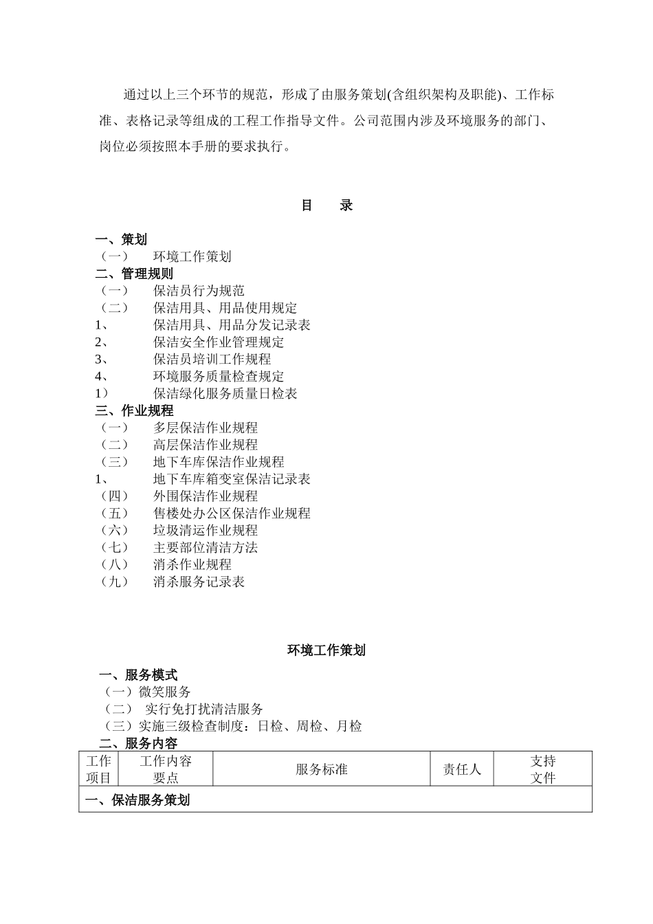 吉林市天成物业管理有限公司环境工作手册_第2页