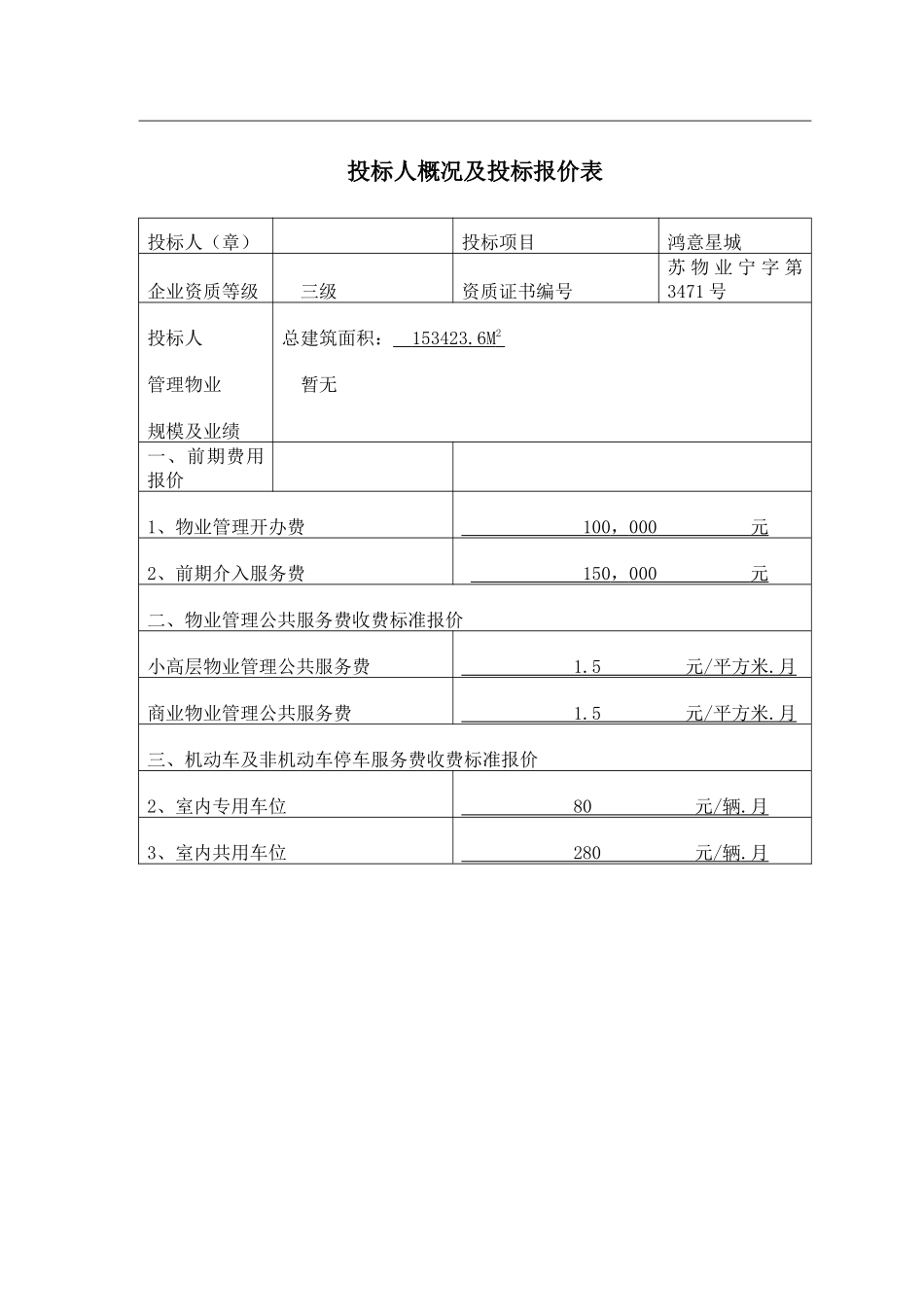 江苏力业物业管理有限公司物业管理投标资料_第3页