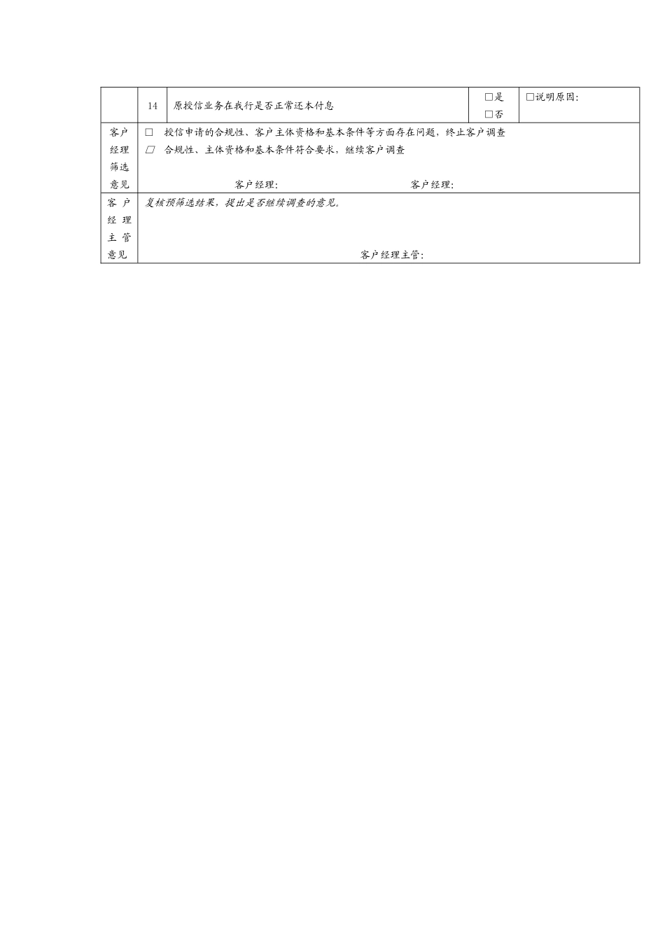 一般授信业务授信调查报告_第2页