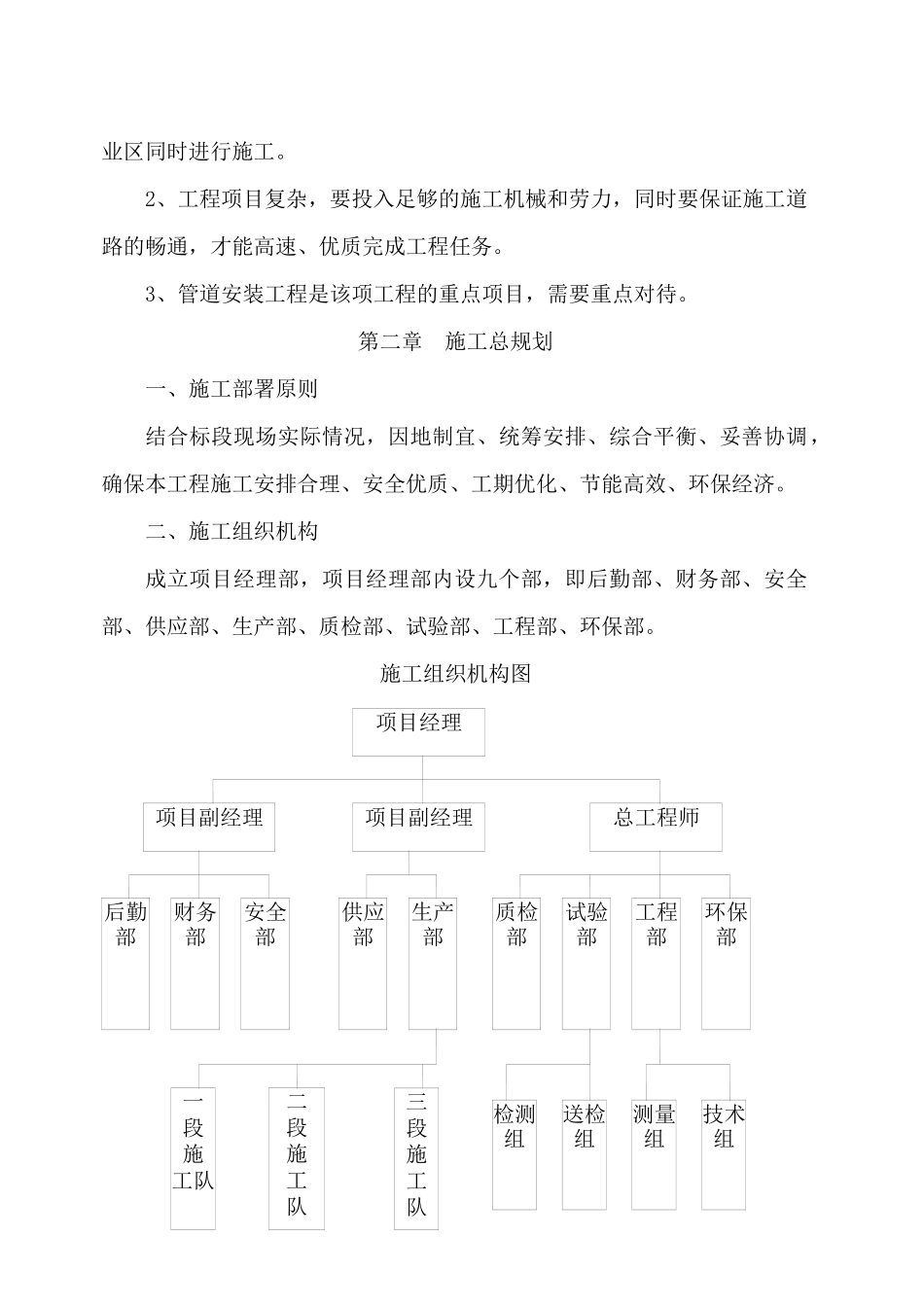 汉南区水洪水厂及纱帽水厂管道改造（延伸）工程施工组织设计_第2页