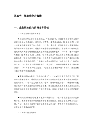 核心竞争力营造战略规划