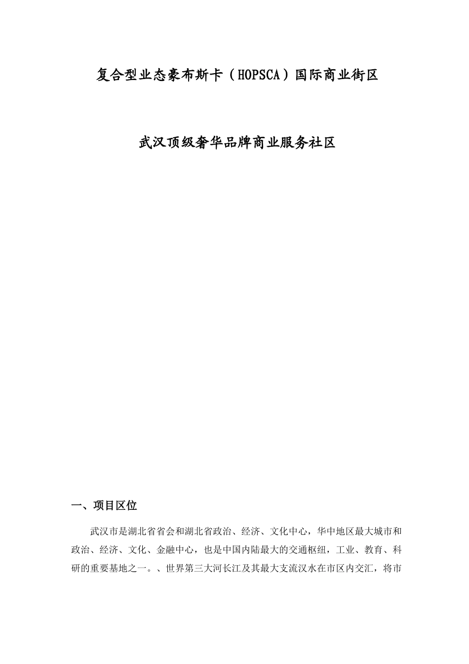 万松之巅国际商业社区项目概念策划建议书_第2页