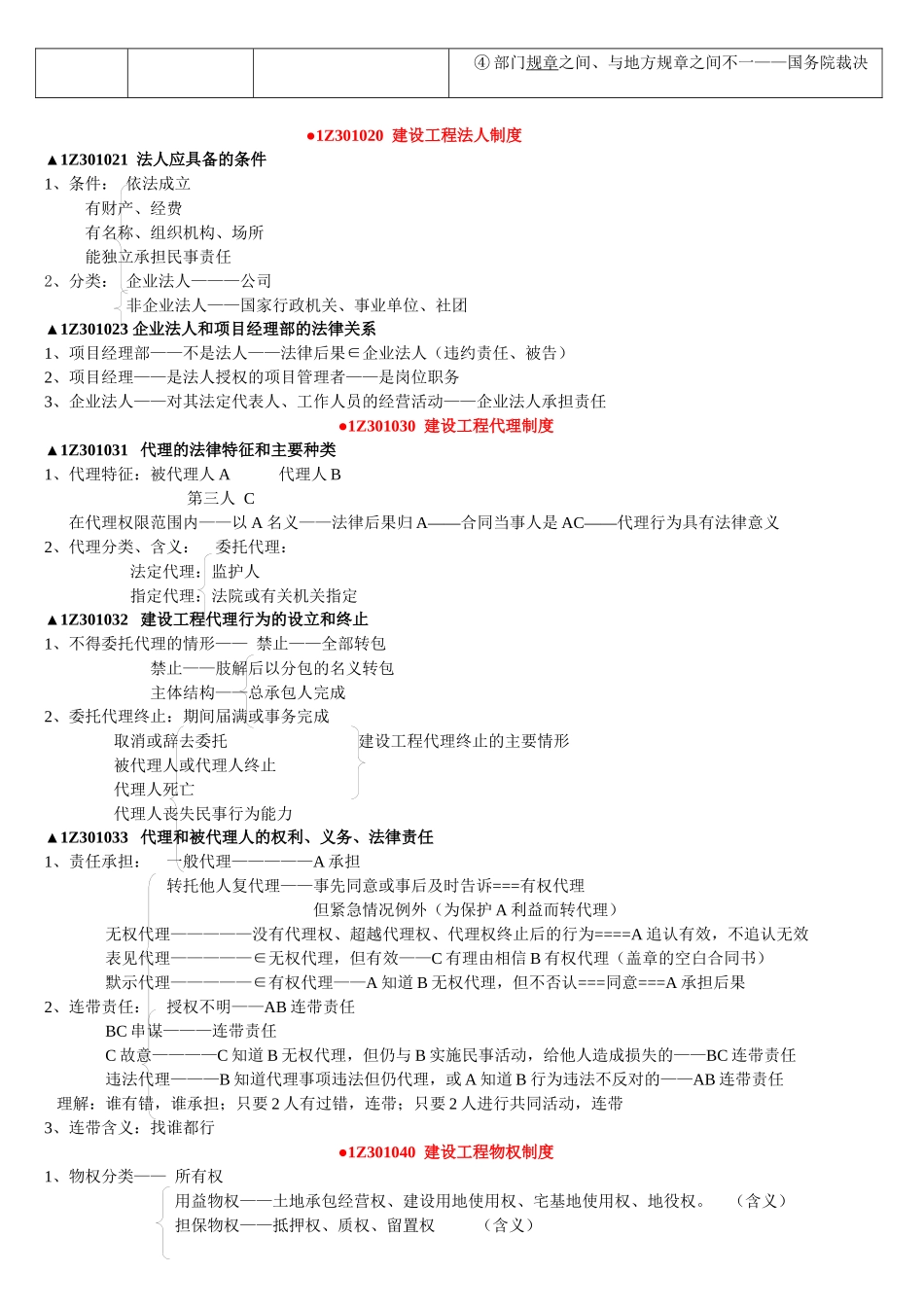 一级建造师知识点讲稿建设工程基本法律知识等5方面知识_第2页