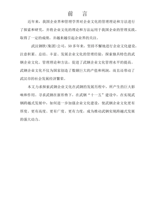 武汉钢铁集团企业文化探讨