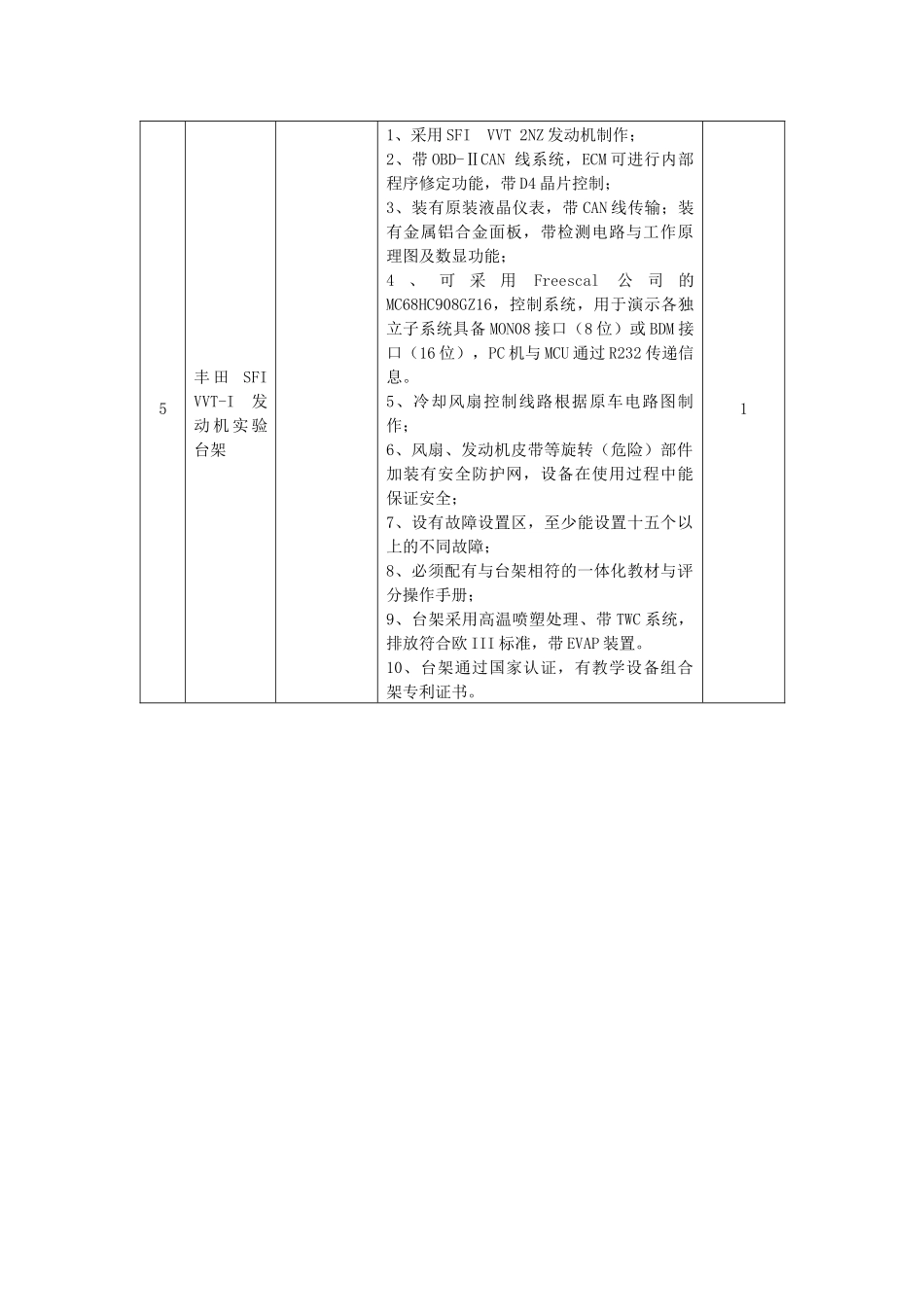 一批汽车维修专业实习设备采购项目背景和实现功能要求_第3页