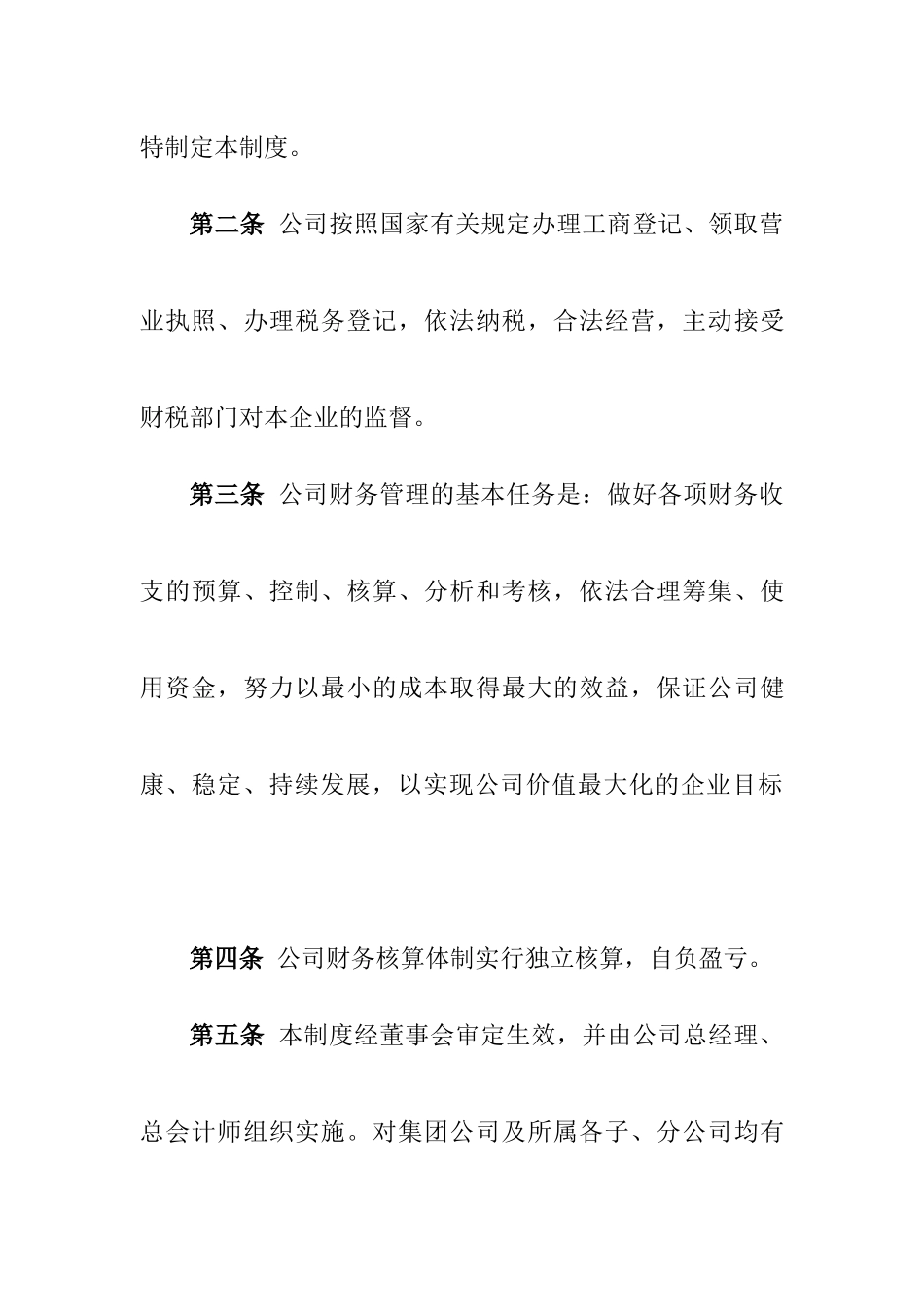 有限公司财务管理手册_第3页
