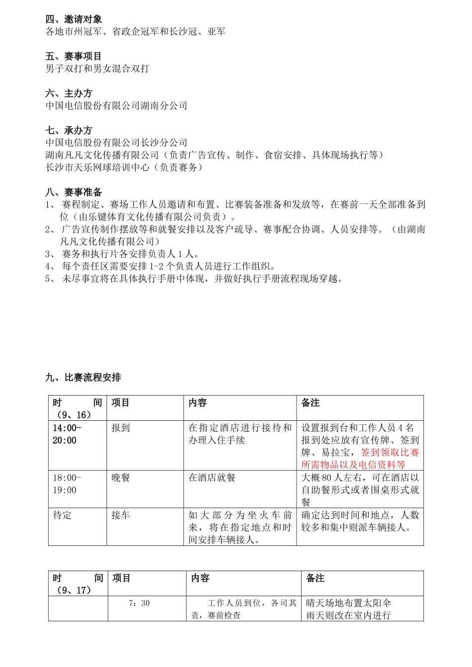 中国电信天翼客户俱乐部“翼网打进”业余网球赛策划案_第2页