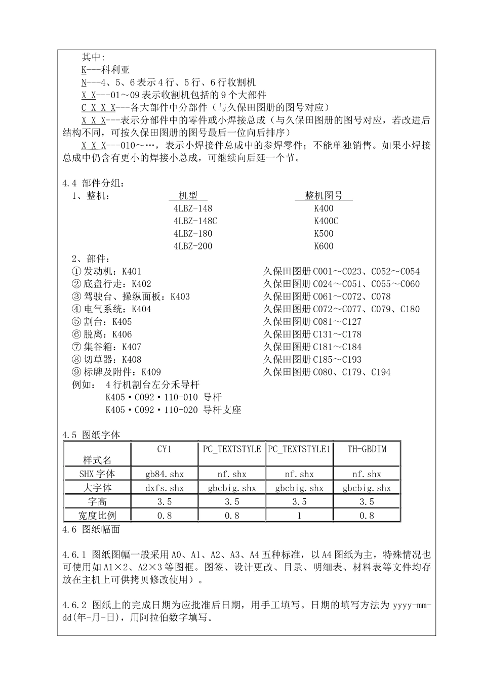 KOLEA收割机产品图纸管理办法_第2页
