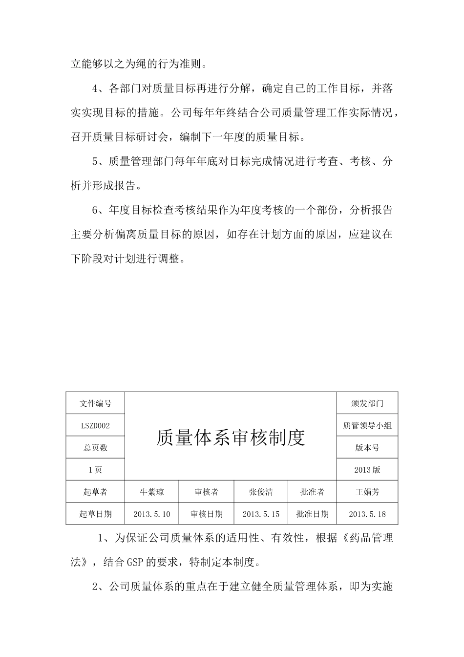 百大药房连锁有限公司质量管理制度_第2页