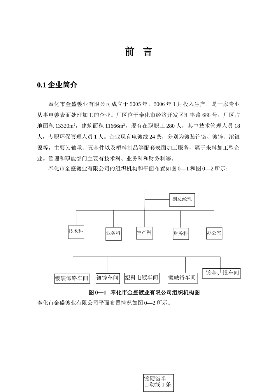 奉化市金盛镀业有限公司电镀行业清洁生产审核报告_第2页
