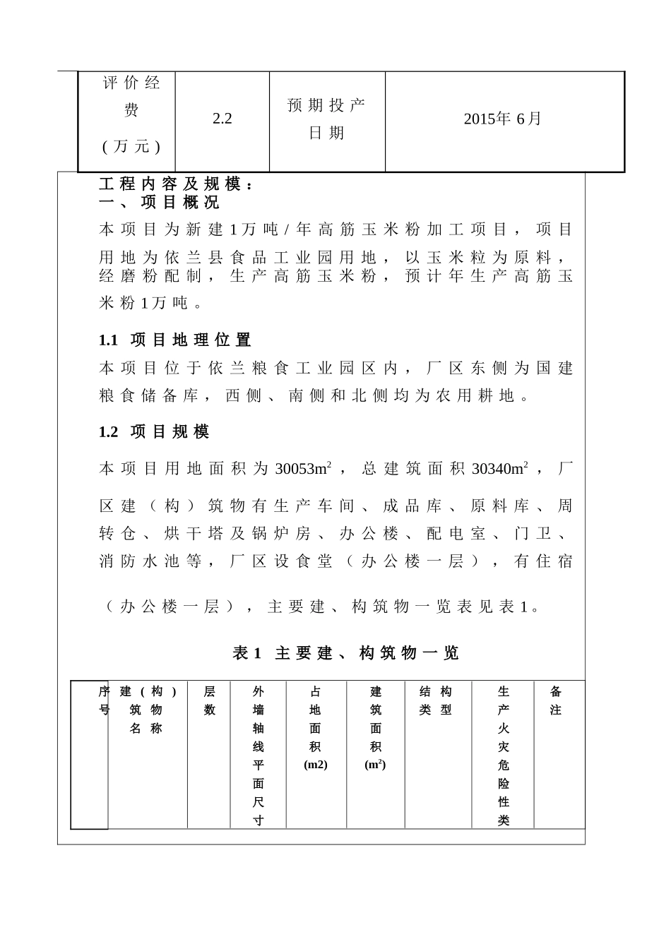 粮油贸易有限公司1万吨年高筋玉米粉加工项目环境影响报告_第2页