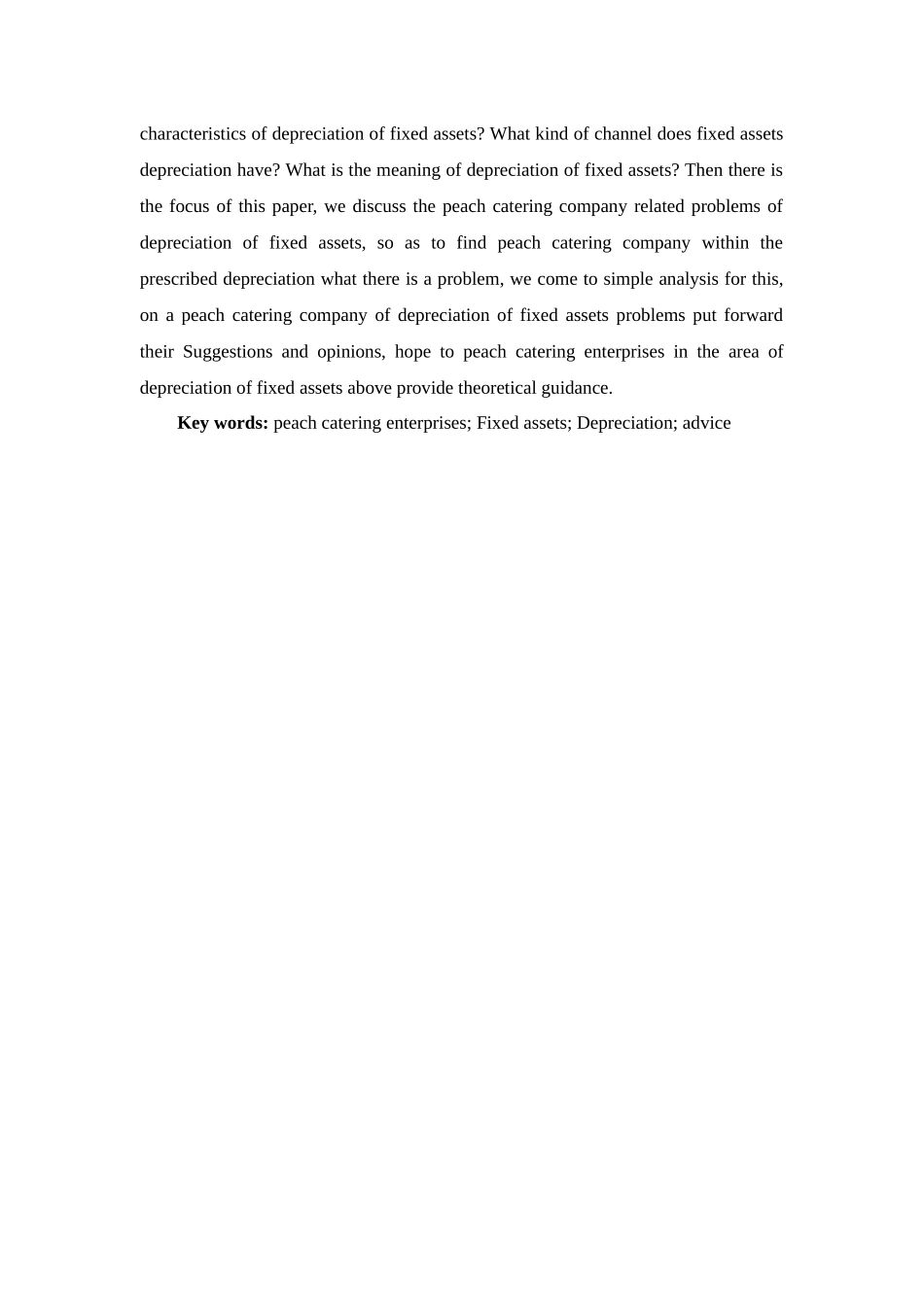 蜜桃餐饮有限公司固定资产折旧问题的探讨分析研究  财务会计学专业_第3页