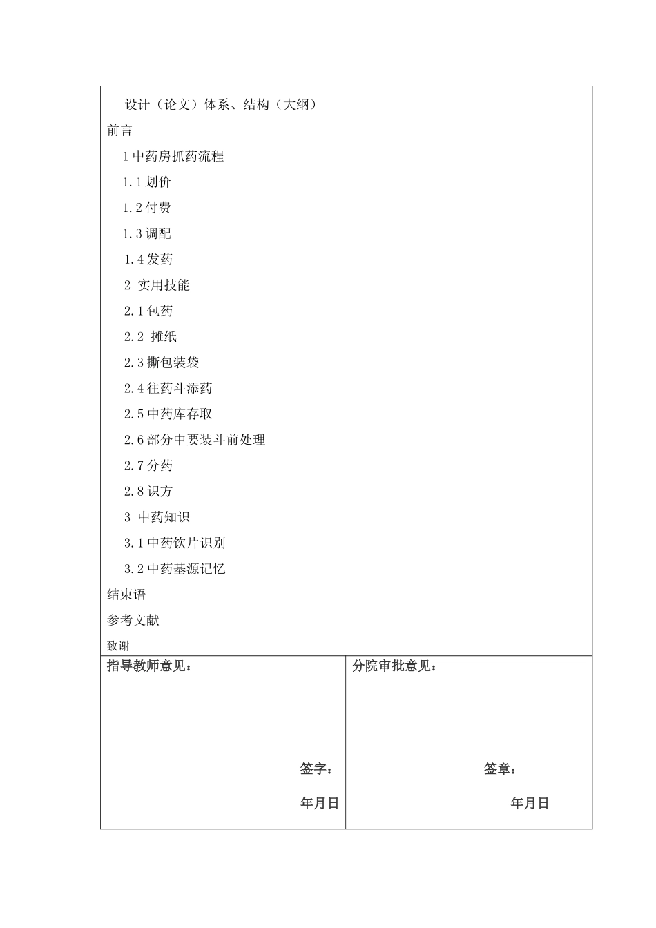 名域堂中医药房实习调查研究报告  药学管理专业  开题报告_第3页