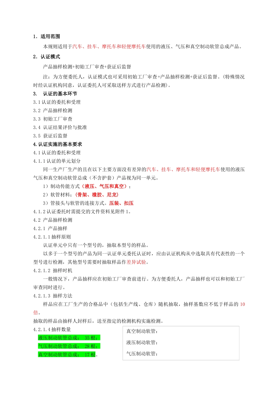 3C实施规则机动车辆产品强制性认证实施规则机动车制动软管总成产品_第3页
