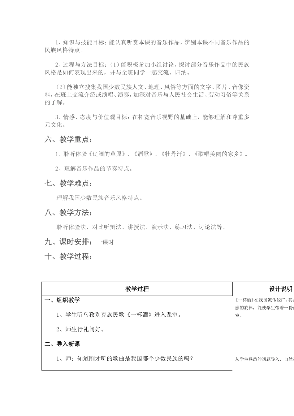 《中国少数民族音乐》欣赏课教案_第2页