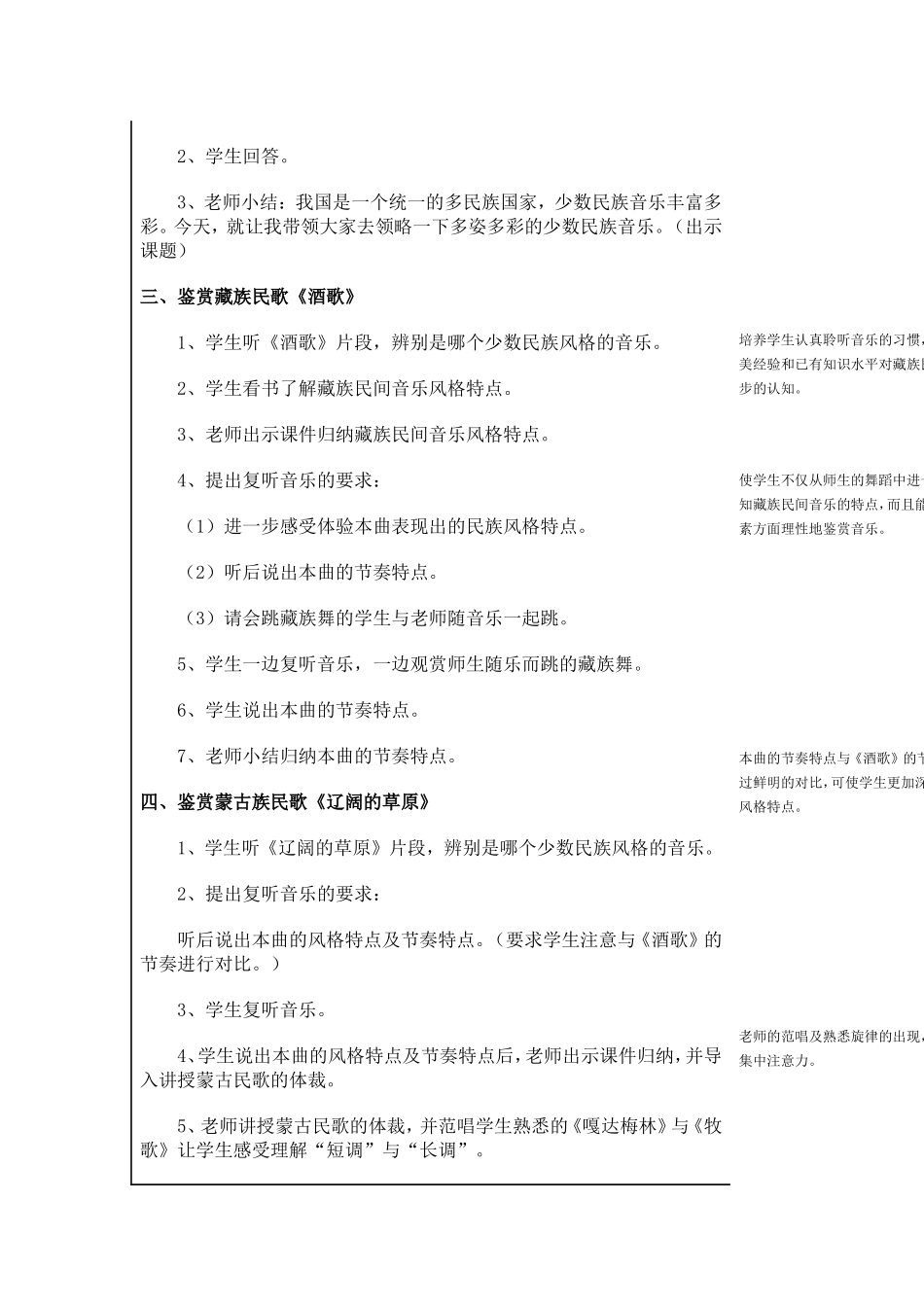 《中国少数民族音乐》欣赏课教案_第3页