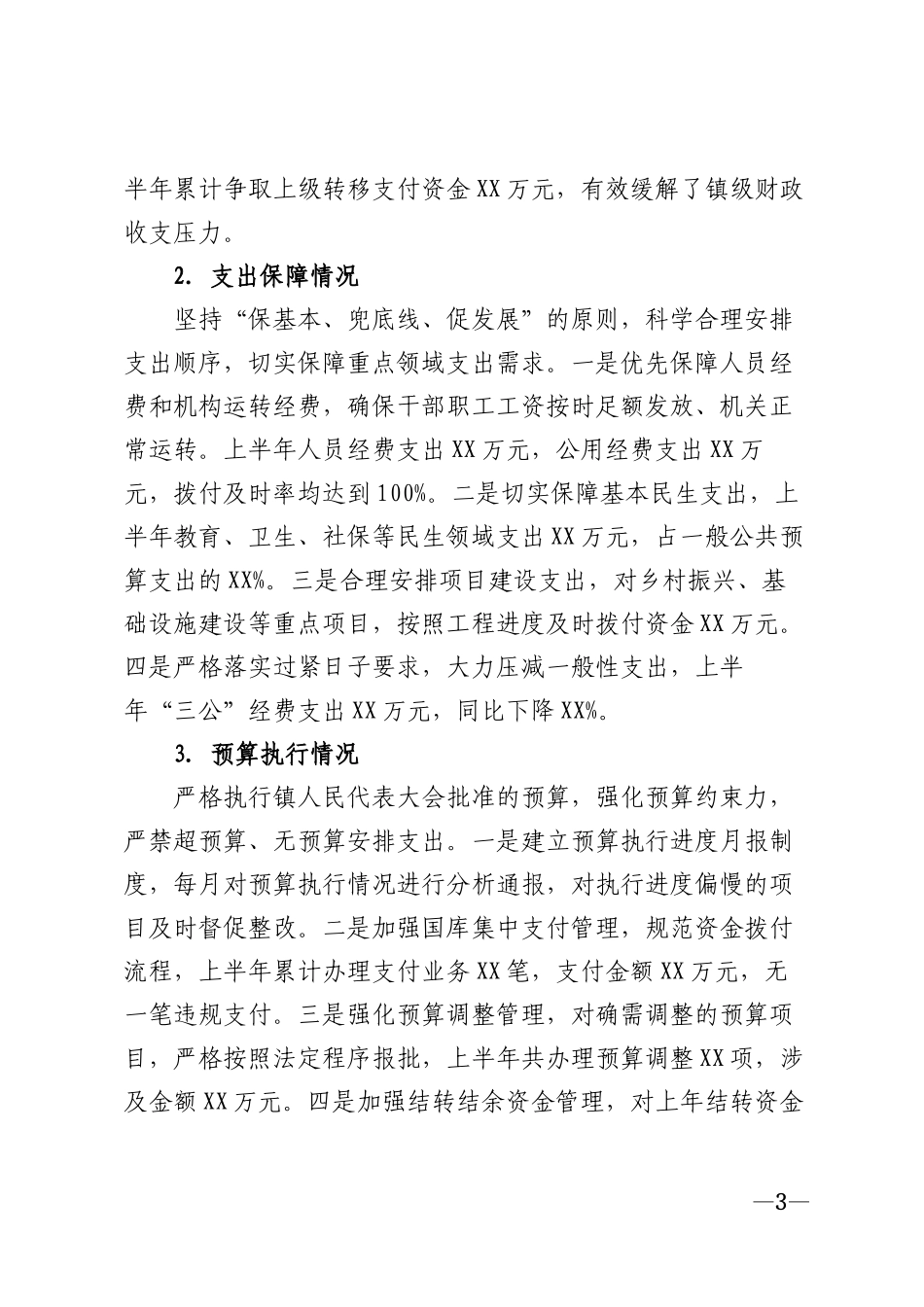 2026年乡镇财政所半年工作总结模版_第3页