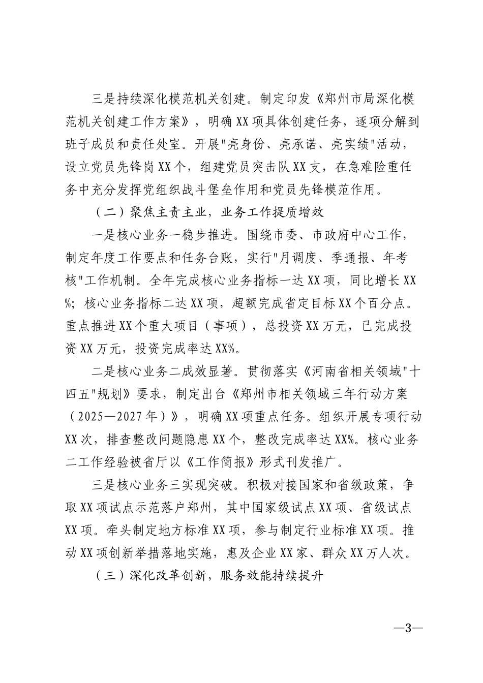 2025年郑州市局年度工作总结模版_第3页