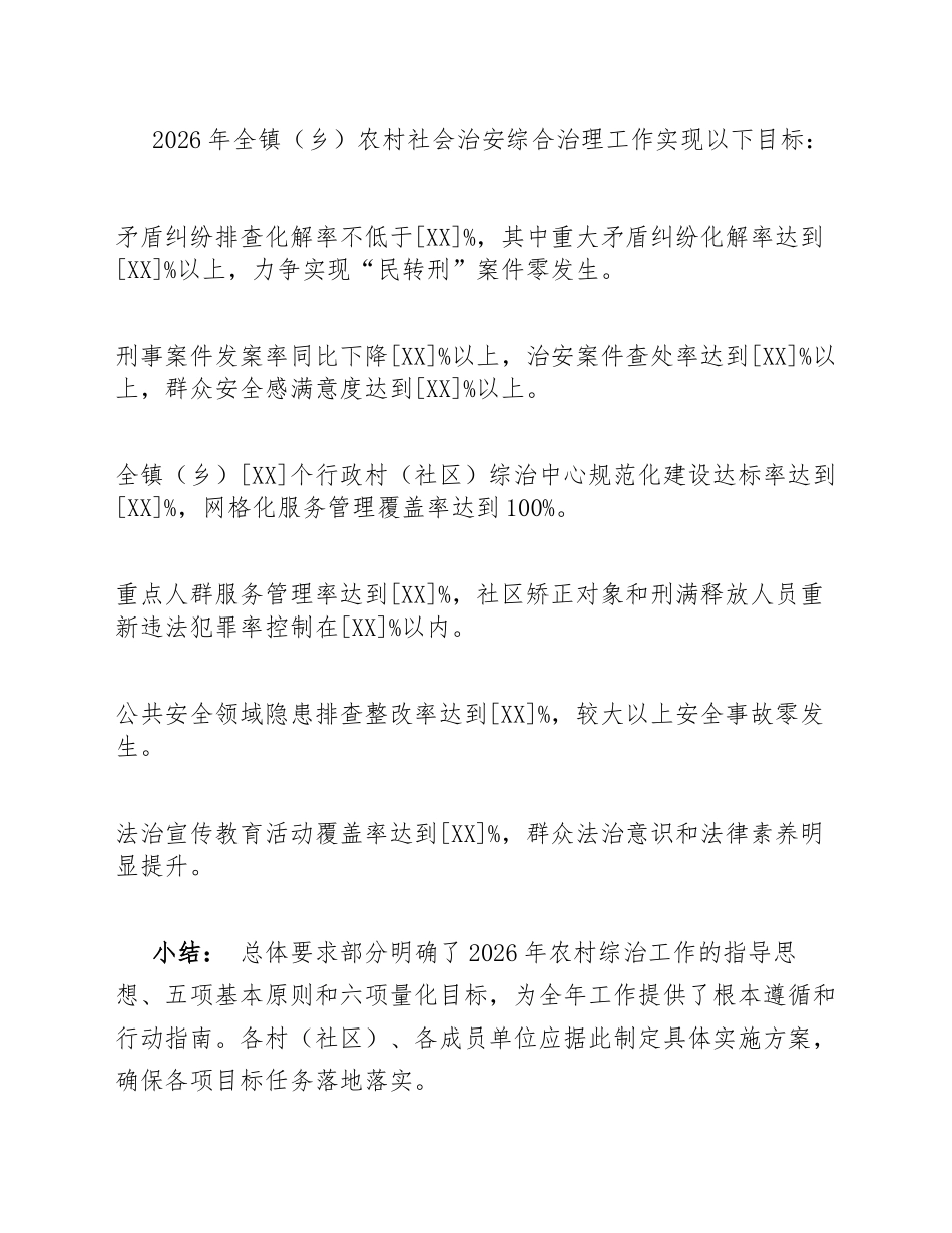 2026年乡镇农村社会治安综合治理工作计划模版_第3页